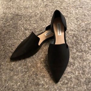 Saks Fifth Avenue Eileen Leather d'Orsay Flats